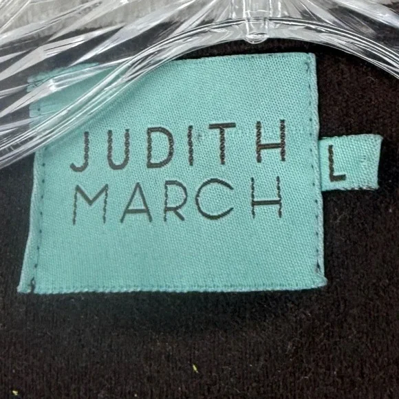 Judith March Cardigan Women Large Brown Faux Suede Embroidered Boho Bell Sleeve - Picture 3 of 6